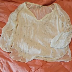 Elegant Cream Women's Top